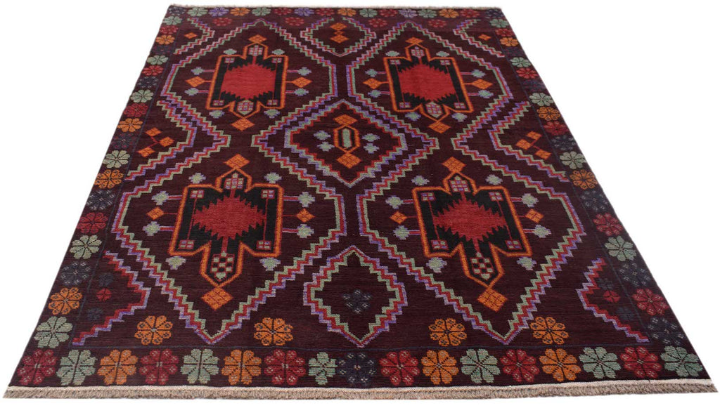 Handmade Tribal Afghan Balouch Rug | 233 x 173 cm | 7'9" x 5'8" - Najaf Rugs & Textile