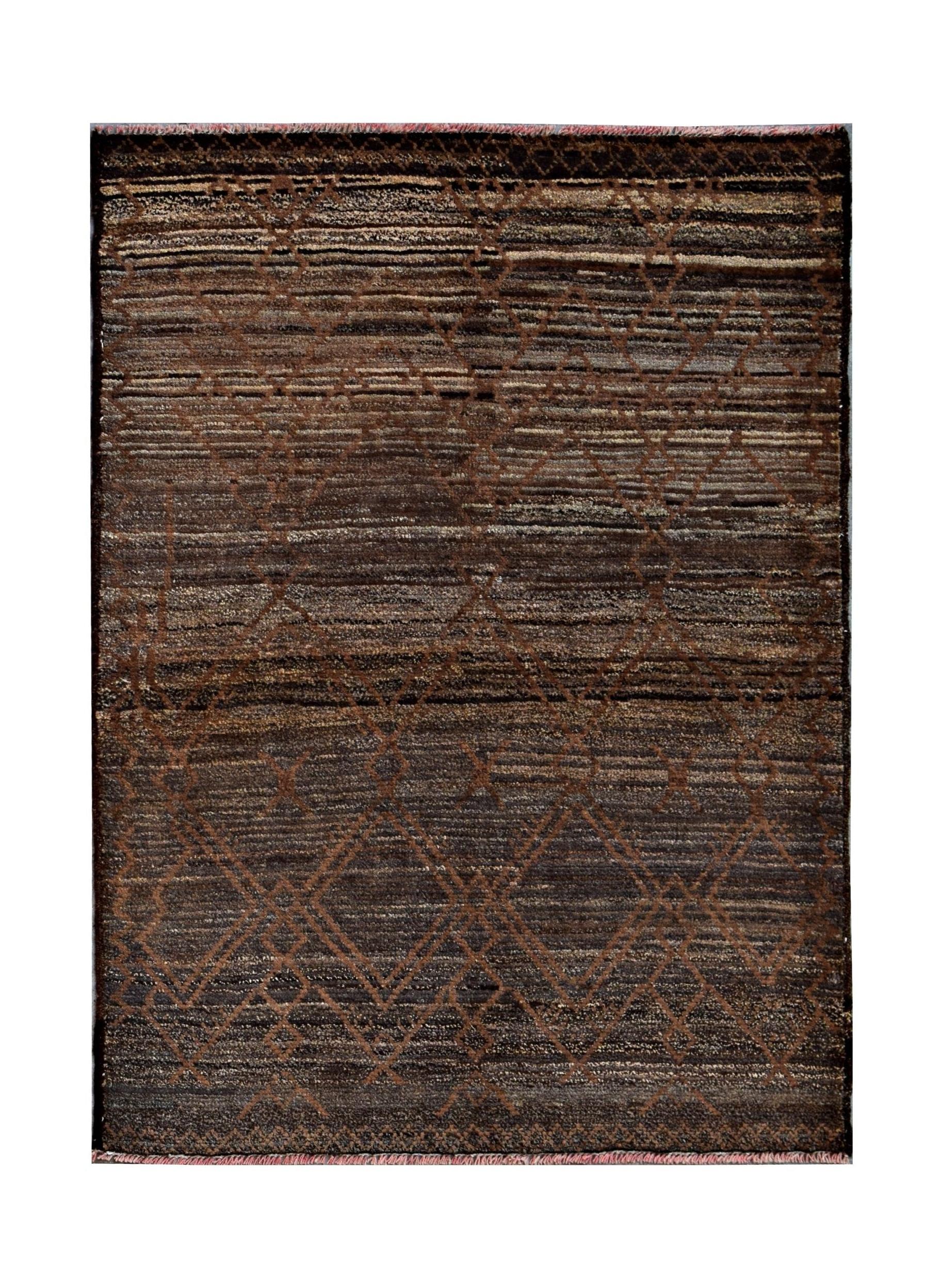 Handmade Tribal Afghan Berber Rug | 130 x 98 cm | 4'3" x 3'3" - Najaf Rugs & Textile