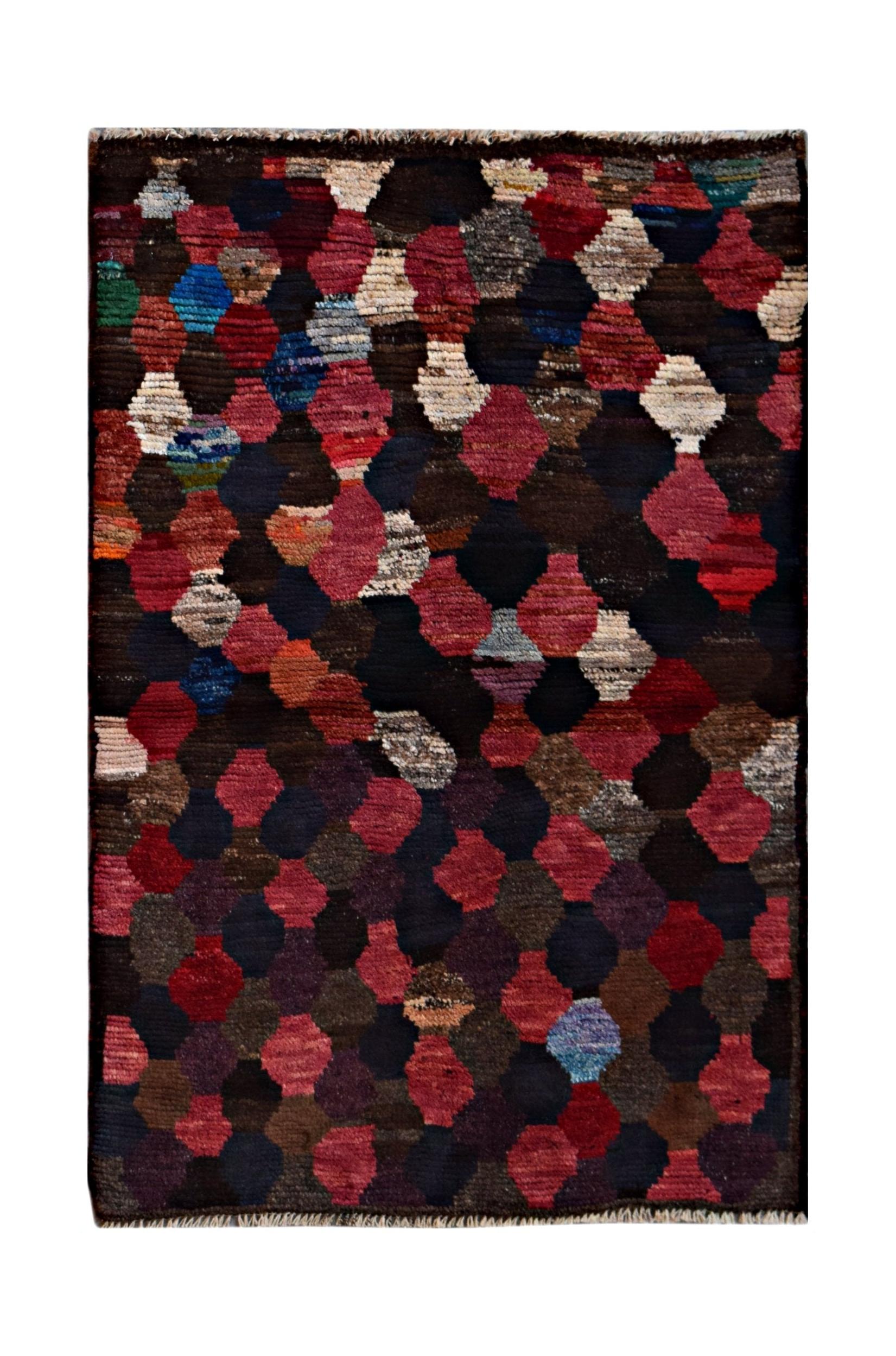 Handmade Tribal Afghan Berber Rug | 131 x 88 cm | 4'3" x 2'11" - Najaf Rugs & Textile