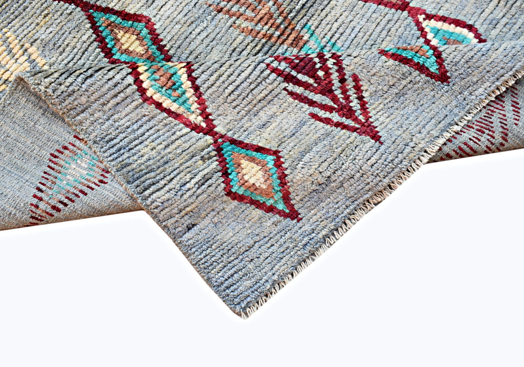 Handmade Tribal Afghan Berber Rug | 138 x 102 cm | 4'6" x 3'4" - Najaf Rugs & Textile