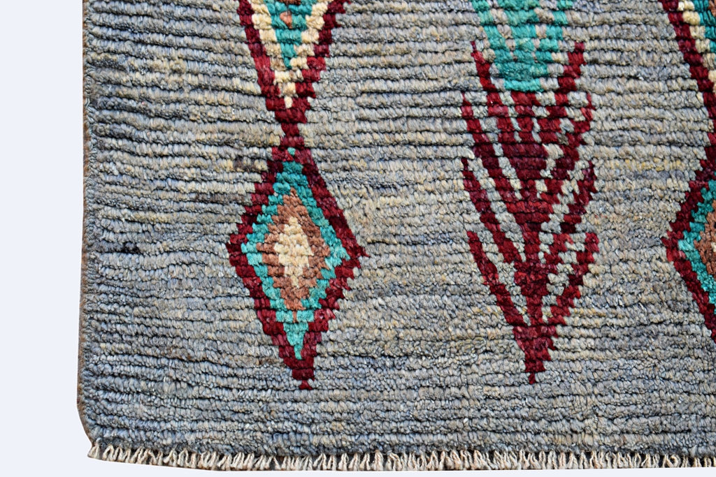 Handmade Tribal Afghan Berber Rug | 138 x 102 cm | 4'6" x 3'4" - Najaf Rugs & Textile