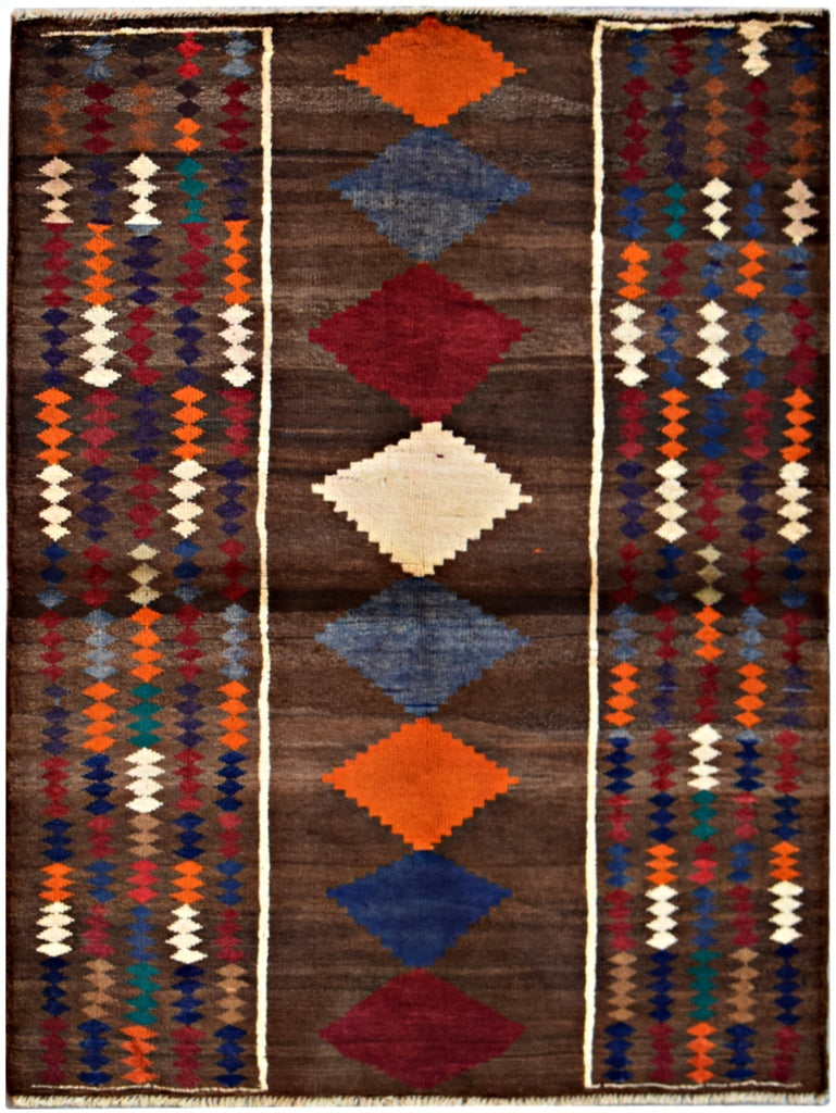 Handmade Tribal Afghan Berber Rug | 158 x 107 cm | 5'2" x 3'6" - Najaf Rugs & Textile