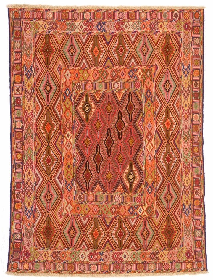 Handmade Tribal Afghan Daizangi Rug | 158 x 130 cm - Najaf Rugs & Textile