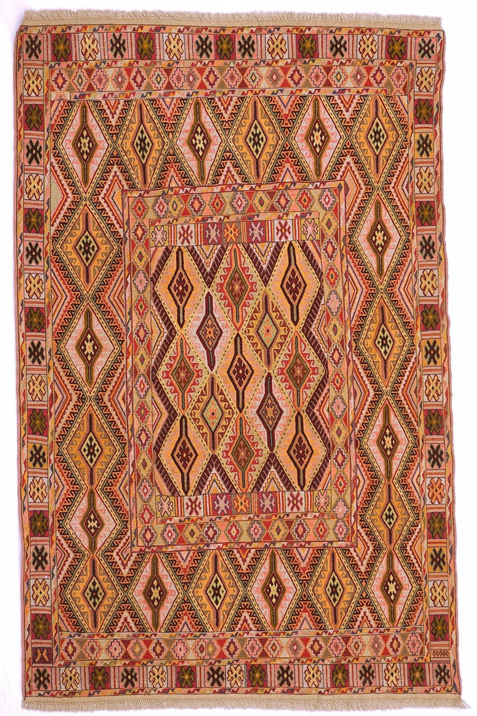 Handmade Tribal Afghan Daizangi Rug | 170 x 132 cm | 5'5" x 4'3" - Najaf Rugs & Textile