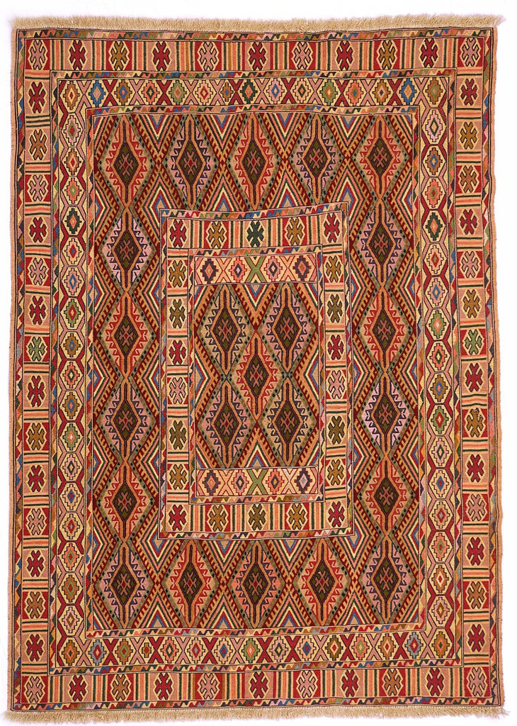 Handmade Tribal Afghan Daizangi Rug | 177 x 127 cm | 5'8" x 4'16" - Najaf Rugs & Textile