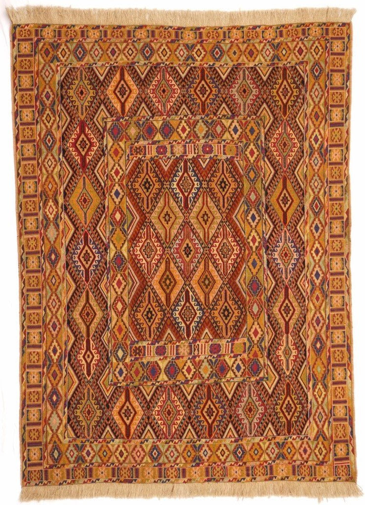 Handmade Tribal Afghan Daizangi Rug | 180 x 137 cm | 5'9" x 4'5" - Najaf Rugs & Textile