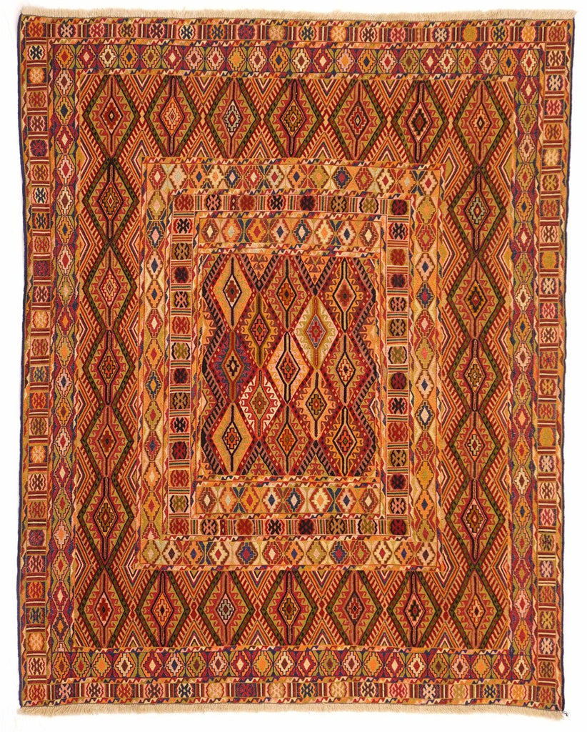 Handmade Tribal Afghan Daizangi Rug | 180 x 147 cm | 5'9" x 4'8" - Najaf Rugs & Textile