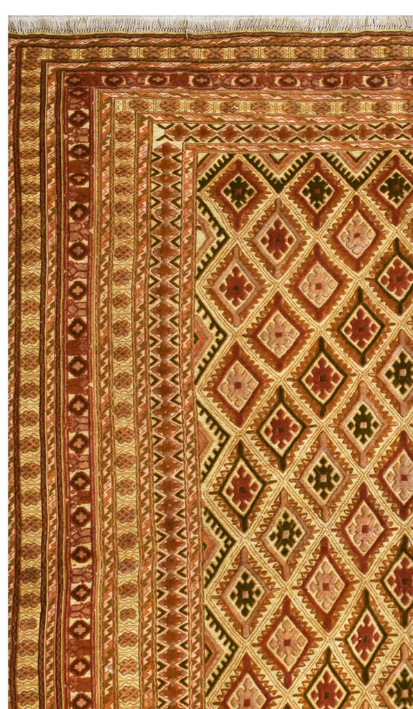 Handmade Tribal Afghan Mashwani Rug | 201 x 170 cm | 6'6" x 5'5" - Najaf Rugs & Textile