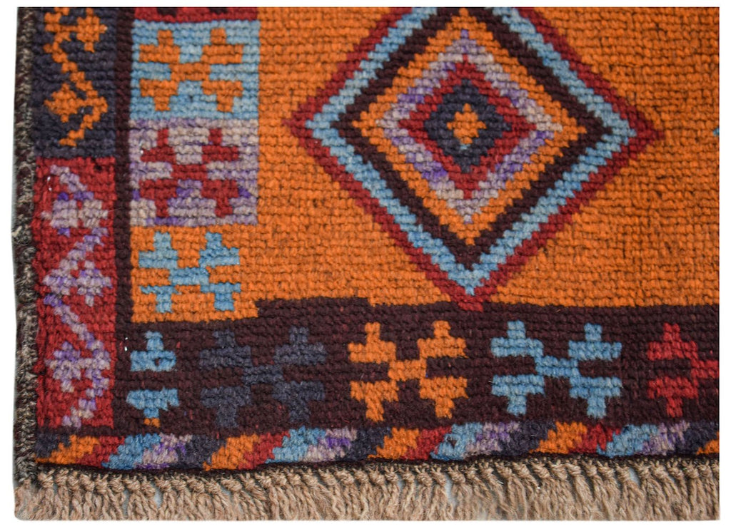Handmade Tribal Afghan Rug | 114 x 81 cm | 3'9" x 2'8" - Najaf Rugs & Textile