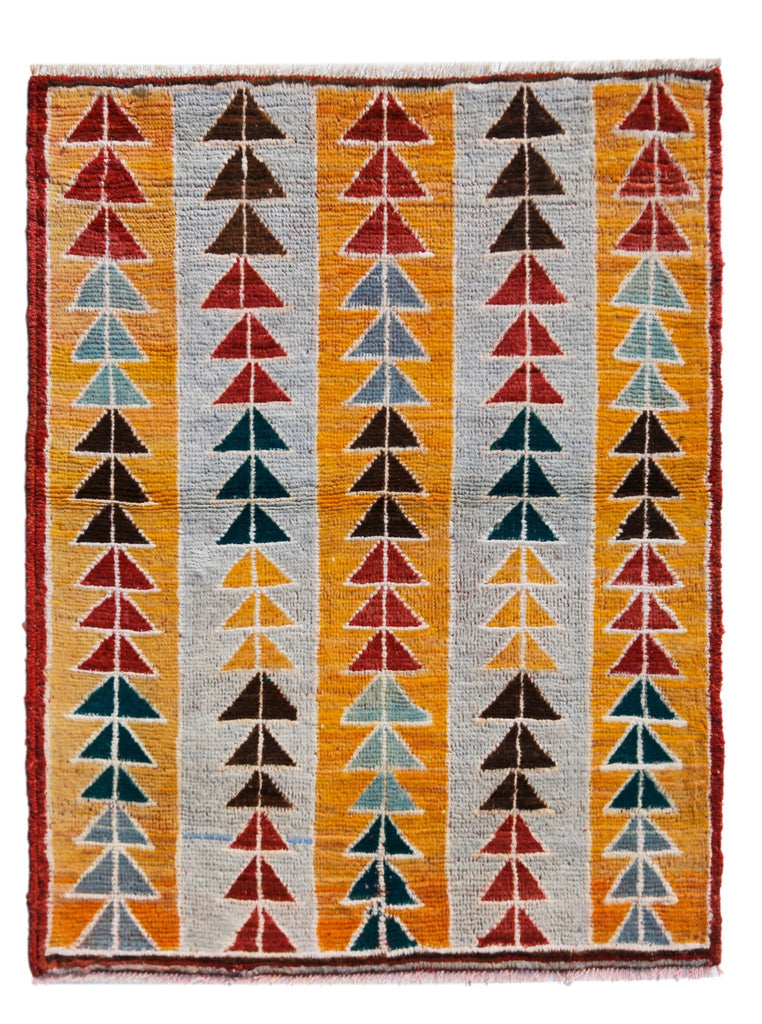 Handmade Tribal Afghan Rug | 123 x 94 cm | 4'1" x 3'1" - Najaf Rugs & Textile