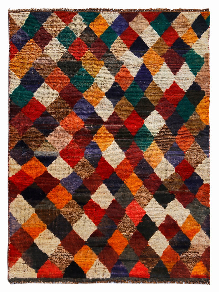 Handmade Tribal Afghan Rug | 131 x 100 cm | 4'4" x 3'4" - Najaf Rugs & Textile