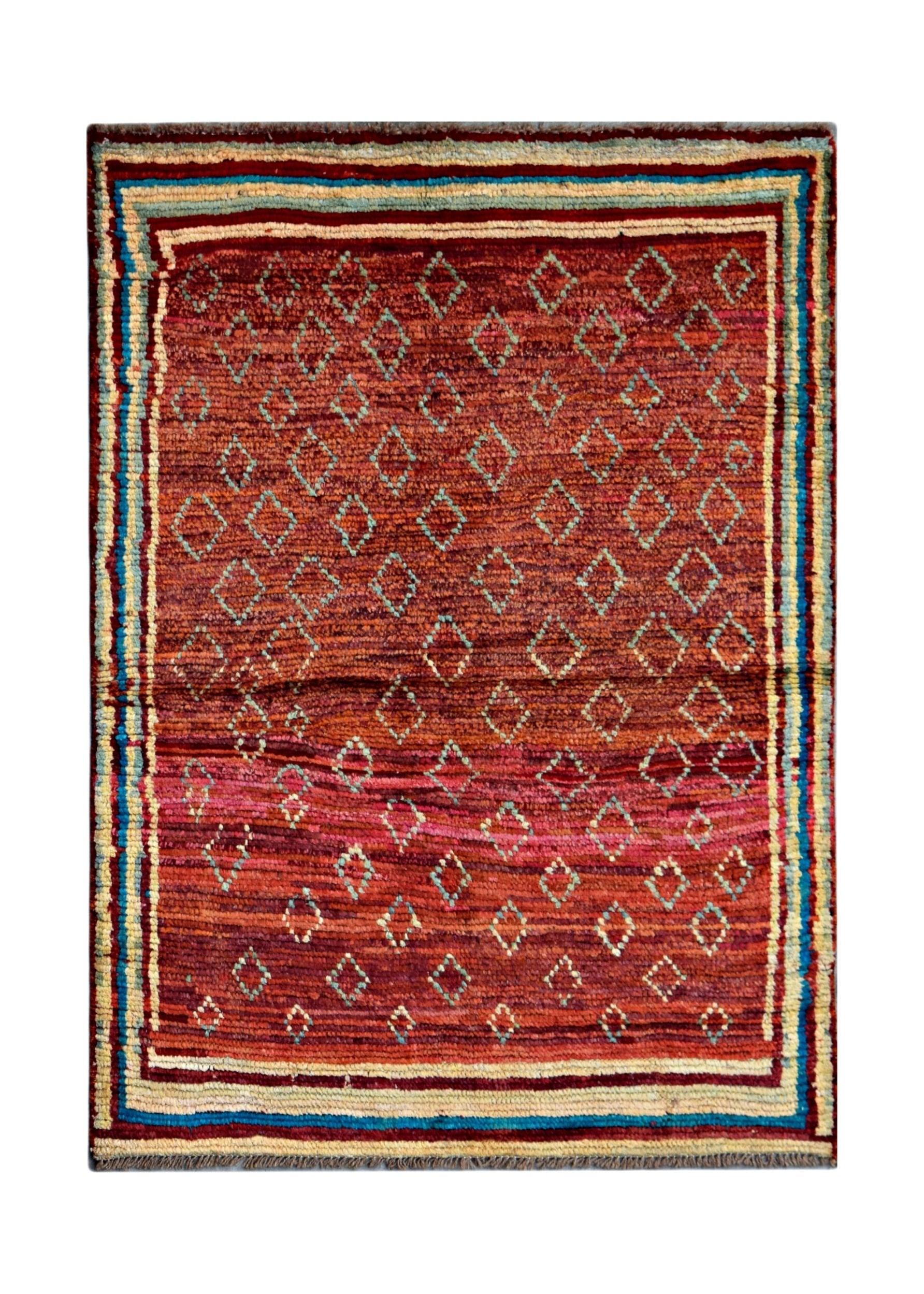 Handmade Tribal Afghan Rug | 135 x 98 cm | 4'5" x 3'3" - Najaf Rugs & Textile