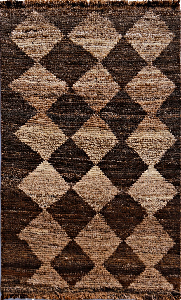 Handmade Tribal Afghan Rug | 138 x 86 cm | 4'7" x 2'10" - Najaf Rugs & Textile