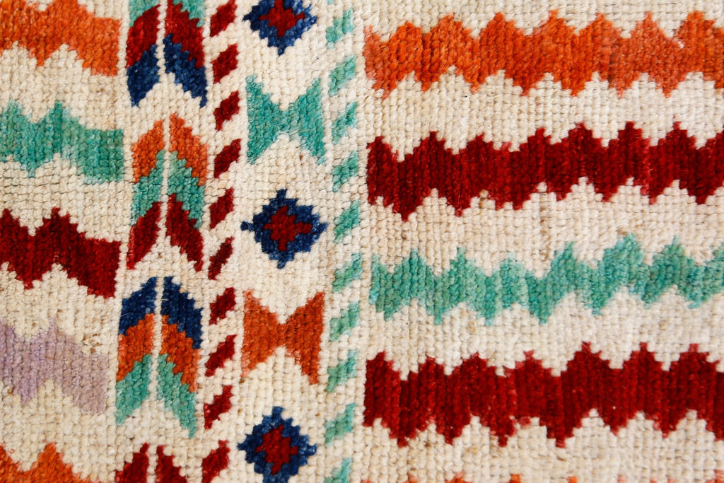 Handmade Tribal Afghan Rug | 140 x 83 cm | 4'7" x 2'9" - Najaf Rugs & Textile