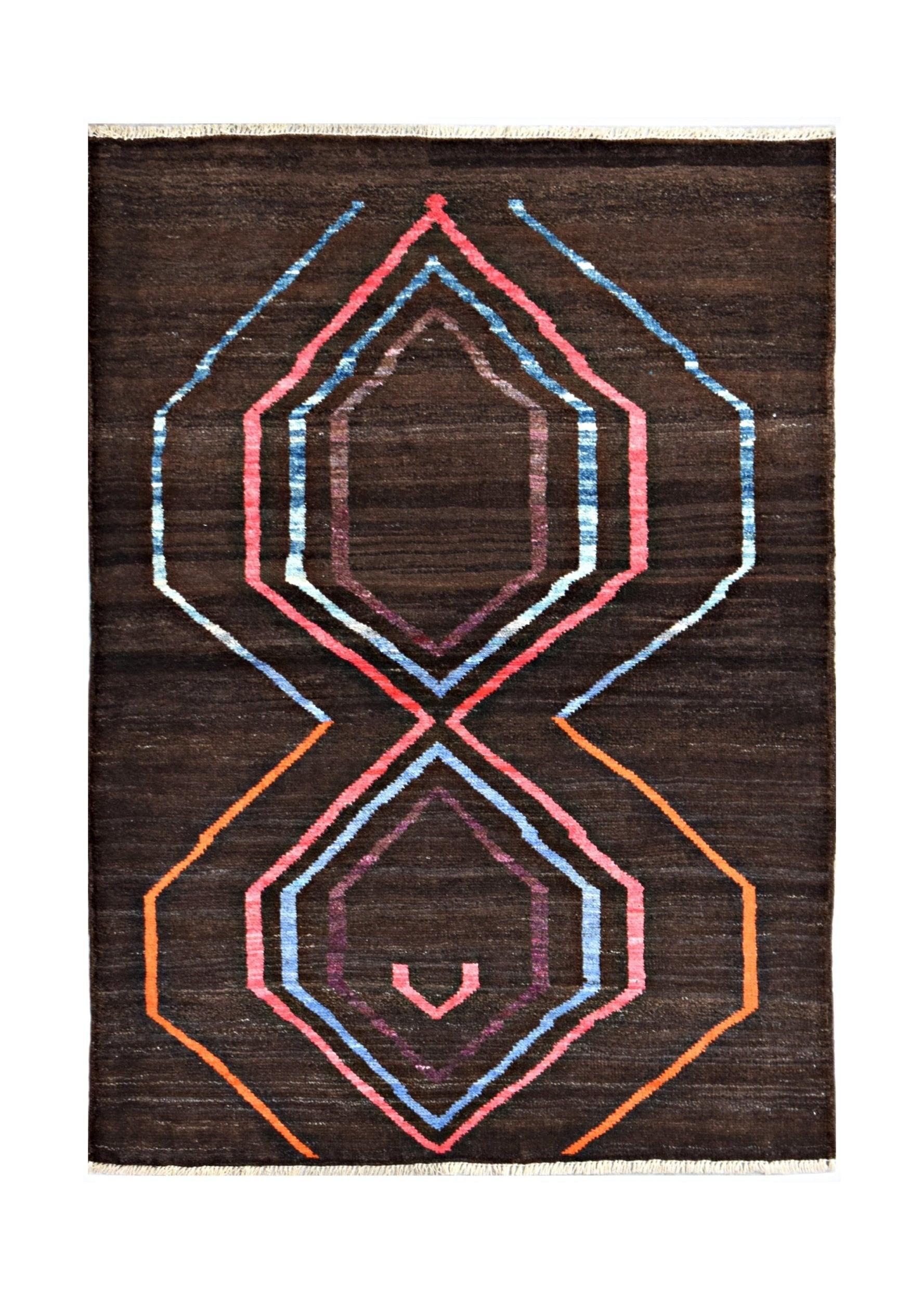 Handmade Tribal Afghan Rug | 143 x 103 cm | 4'8" x 3'5" - Najaf Rugs & Textile