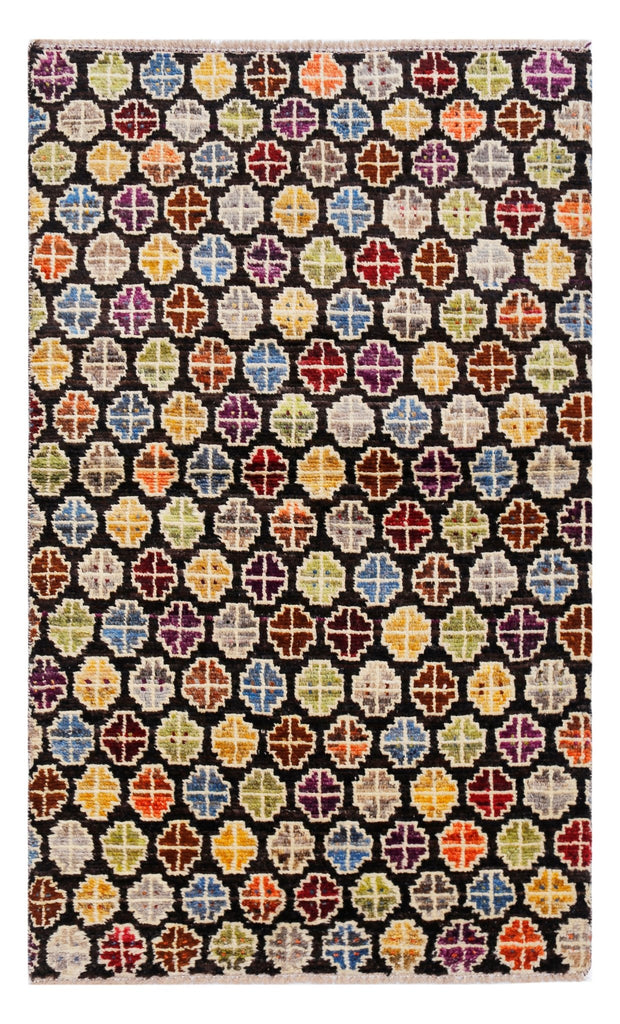 Handmade Tribal Afghan Rug | 150 x 92 cm | 4'11" x 3' - Najaf Rugs & Textile