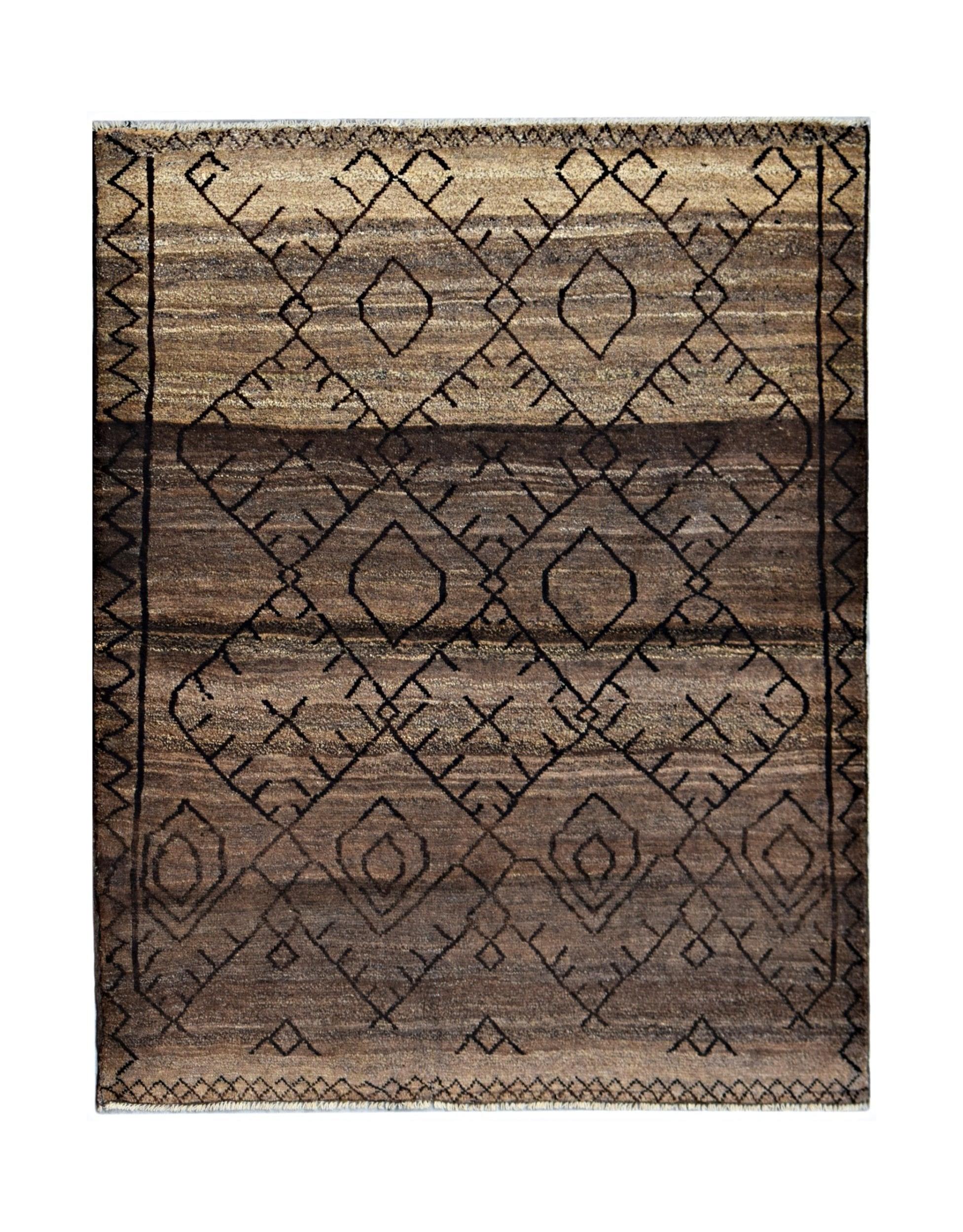 Handmade Tribal Afghan Rug | 156 x 125 cm | 5'2" x 4'2" - Najaf Rugs & Textile