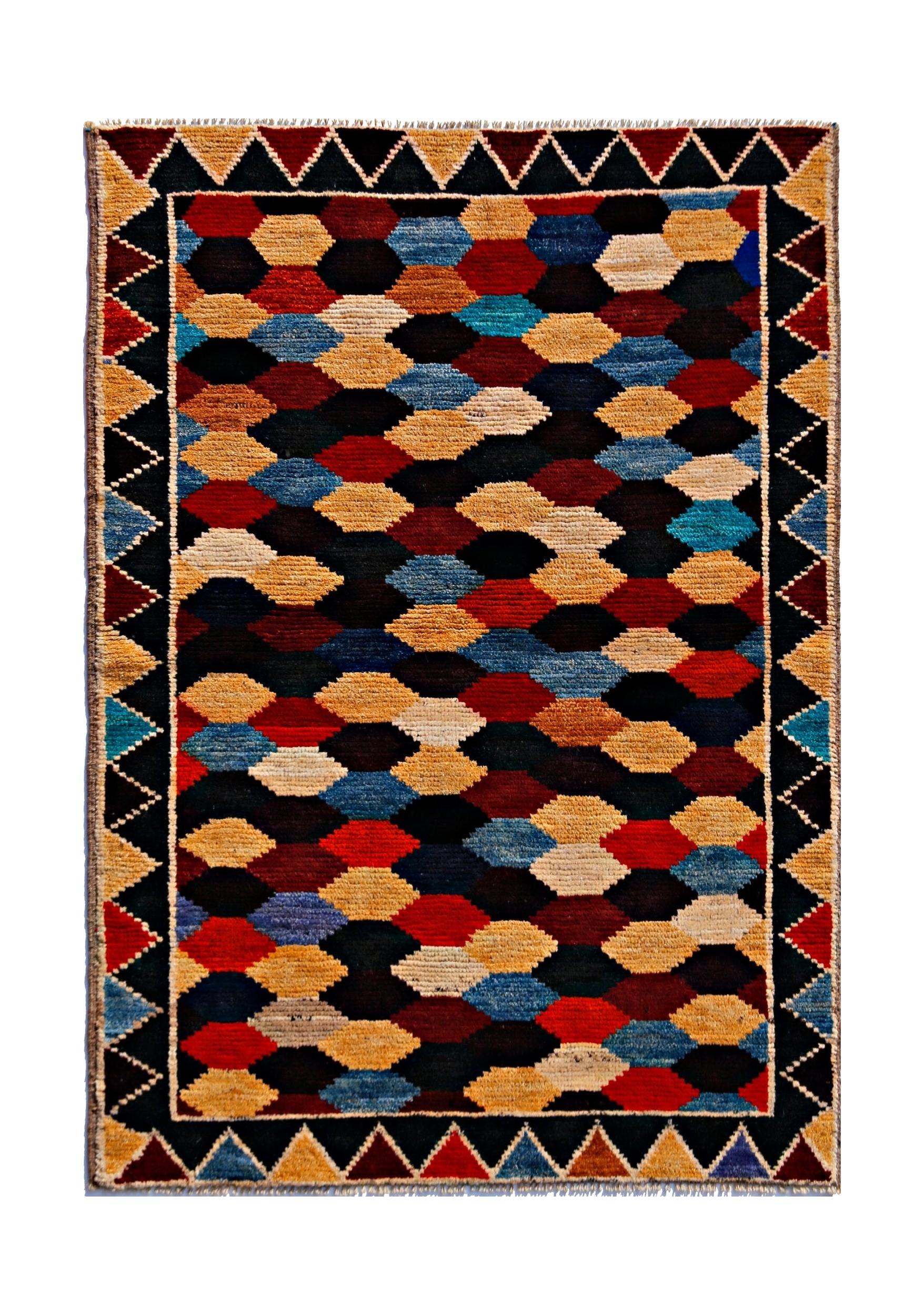 Handmade Tribal Afghan Rug | 165 x 119 cm | 5'5" x 3'11" - Najaf Rugs & Textile