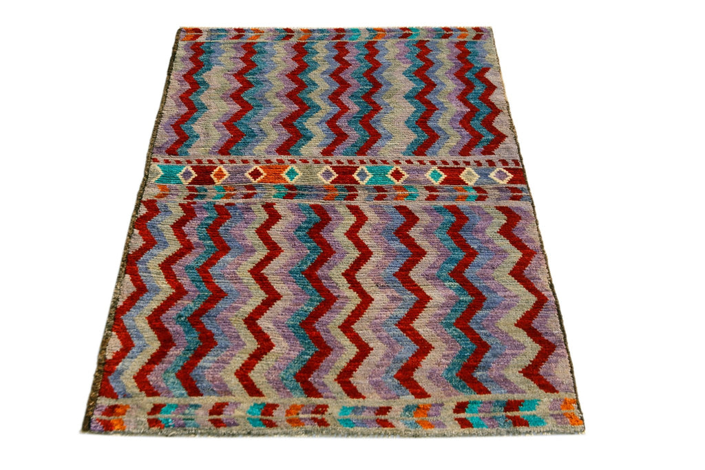 Handmade Tribal Afghan Rug | 165 x 122 cm | 5'5" x 4' - Najaf Rugs & Textile