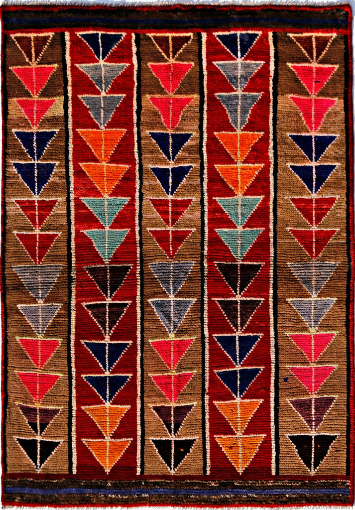 Handmade Tribal Afghan Rug | 169 x 121 cm | 5'7" x 4' - Najaf Rugs & Textile