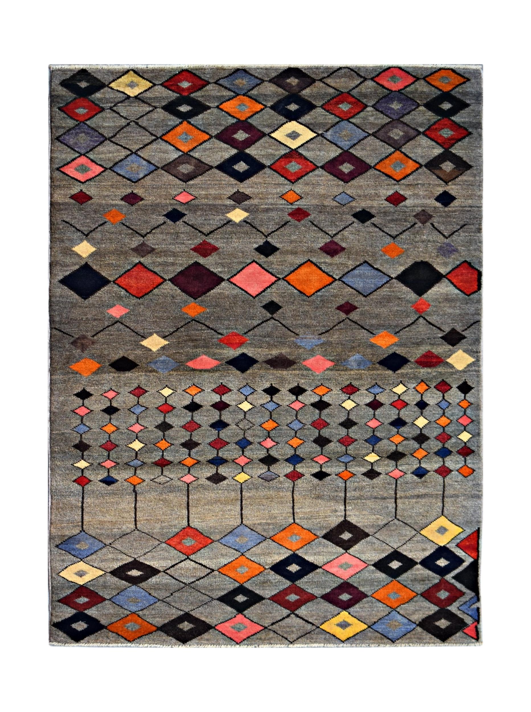 Handmade Tribal Afghan Rug | 184 x 120 cm | 6' x 3'11" - Najaf Rugs & Textile
