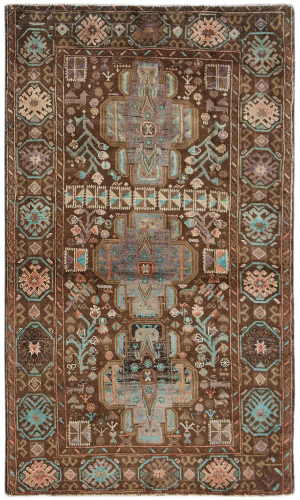 Handmade Tribal Afghan Rug | 196 x 117 cm | 6'5" x 3'10" - Najaf Rugs & Textile