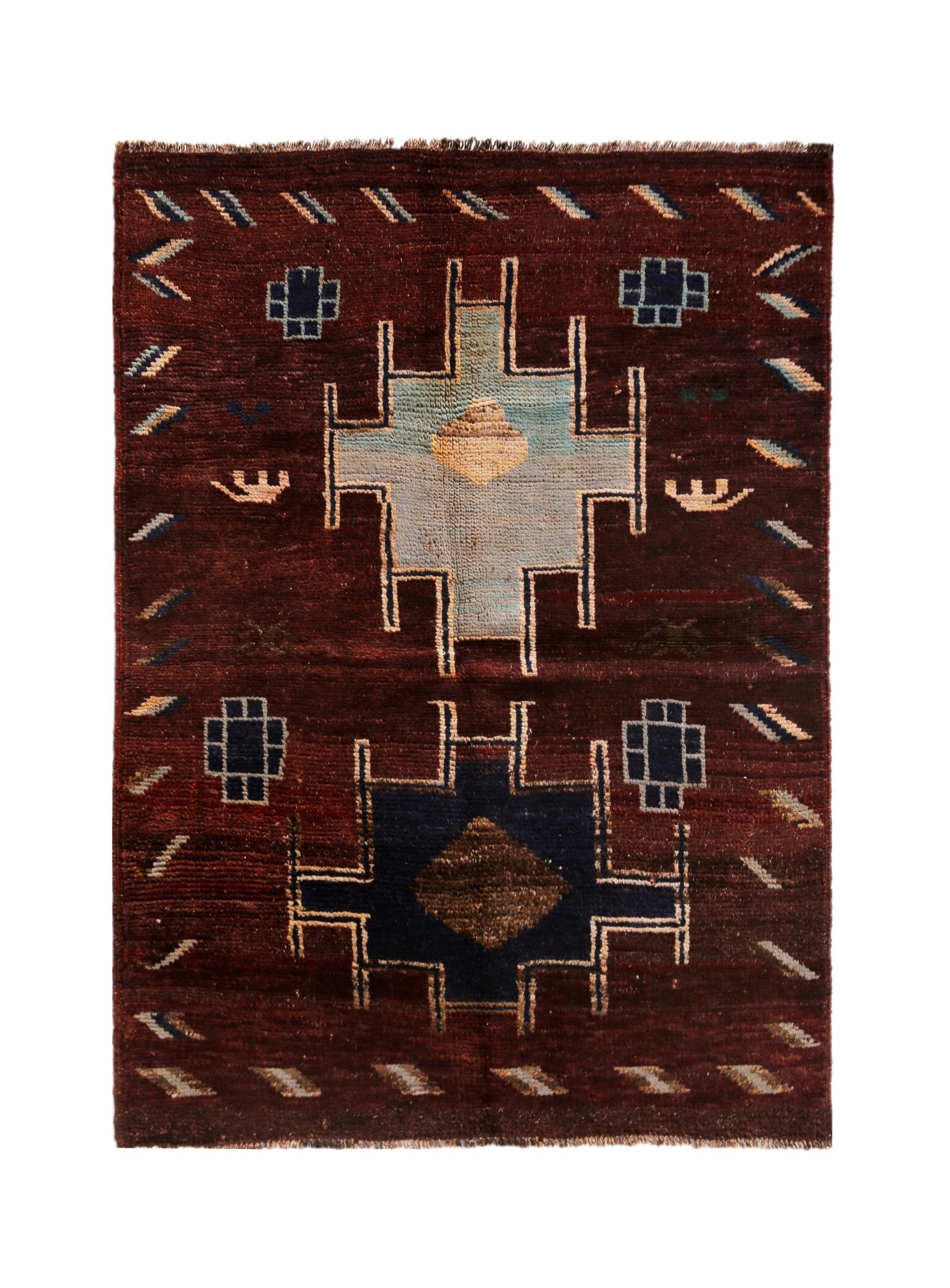 Handmade Tribal Afghan Rug | 202 x 149 cm | 6'8" x 4'11" - Najaf Rugs & Textile