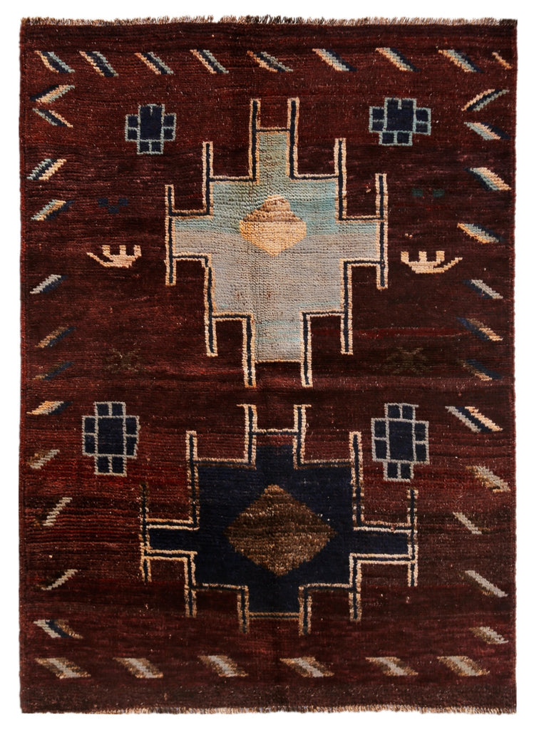Handmade Tribal Afghan Rug | 202 x 149 cm | 6'8" x 4'11" - Najaf Rugs & Textile