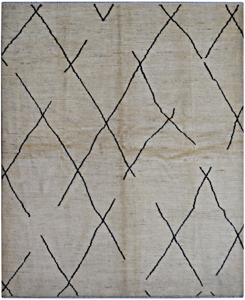 Handmade Tribal Afghan Rug | 202 x 179 cm | 6'7" x 5'10" - Najaf Rugs & Textile