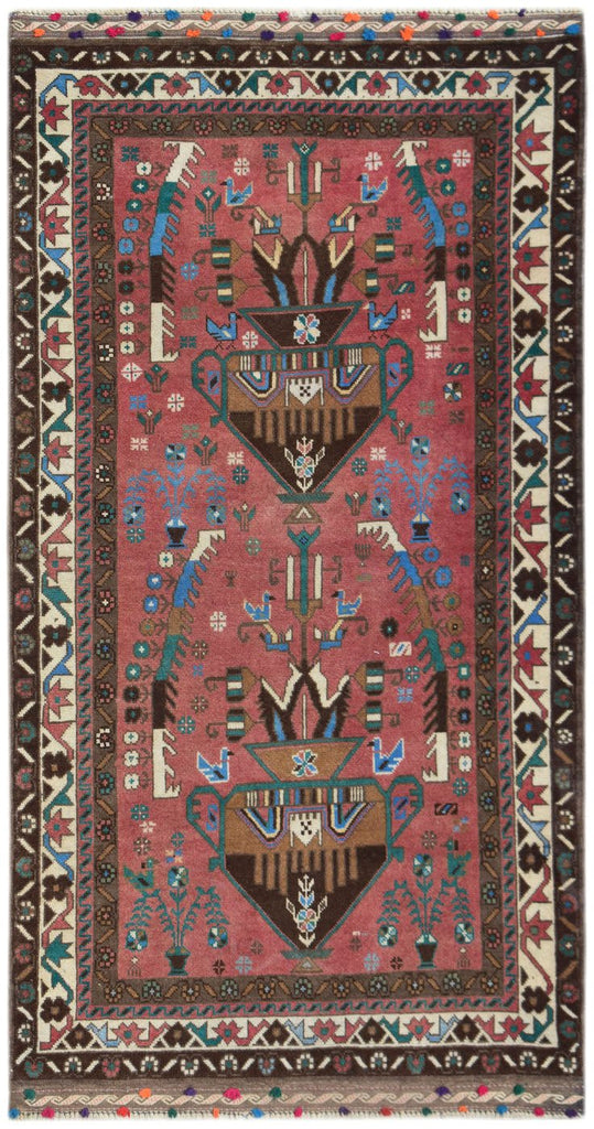 Handmade Tribal Afghan Rug | 210 x 112 cm | 6'11" x 3'8" - Najaf Rugs & Textile
