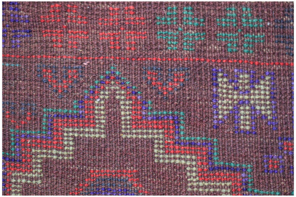 Handmade Tribal Afghan Rug | 221 x 180 cm | 7'3" x 5'11" - Najaf Rugs & Textile