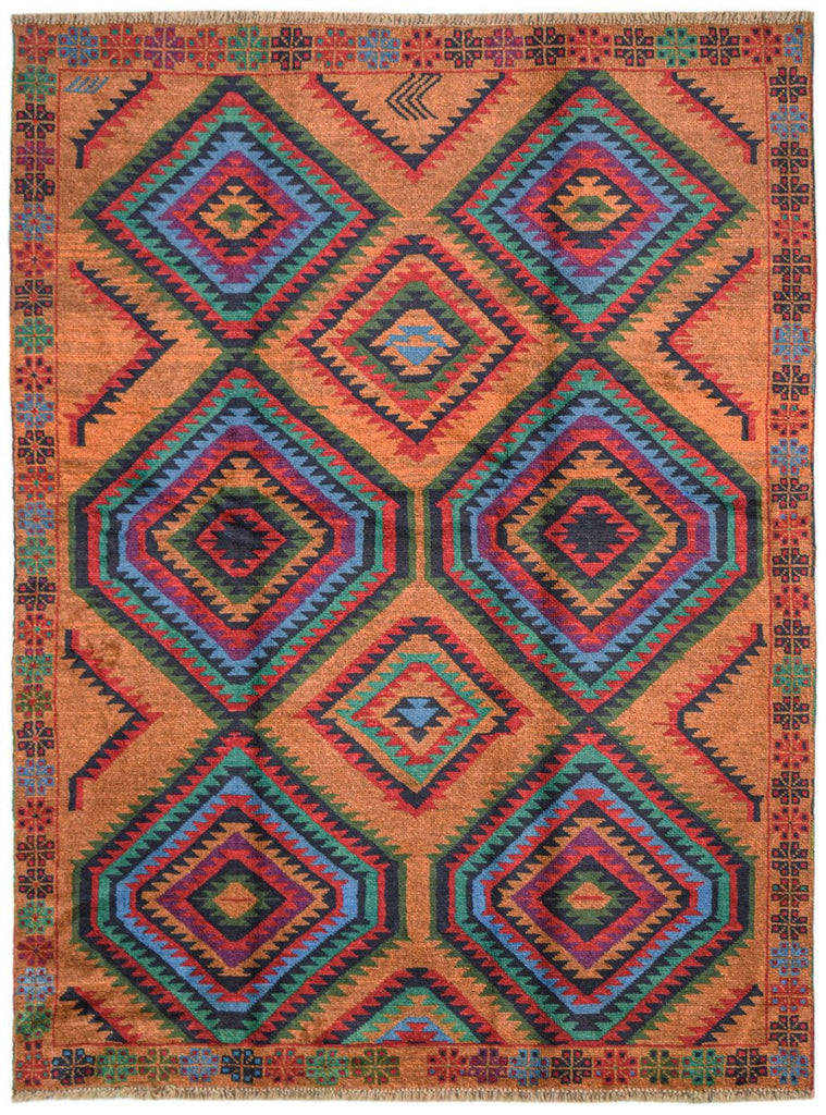 Handmade Tribal Afghan Rug | 240 x 177 cm | 7'10" x 5'10" - Najaf Rugs & Textile