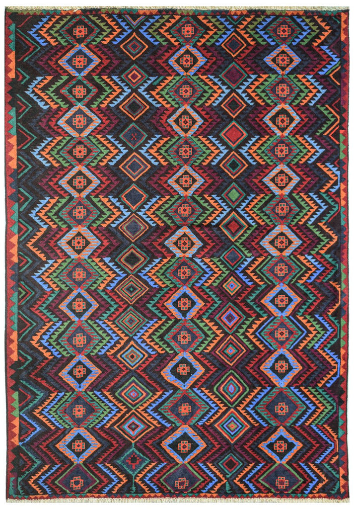 Handmade Tribal Afghan Rug | 284 x 206 cm | 9'4" x 6'9" - Najaf Rugs & Textile