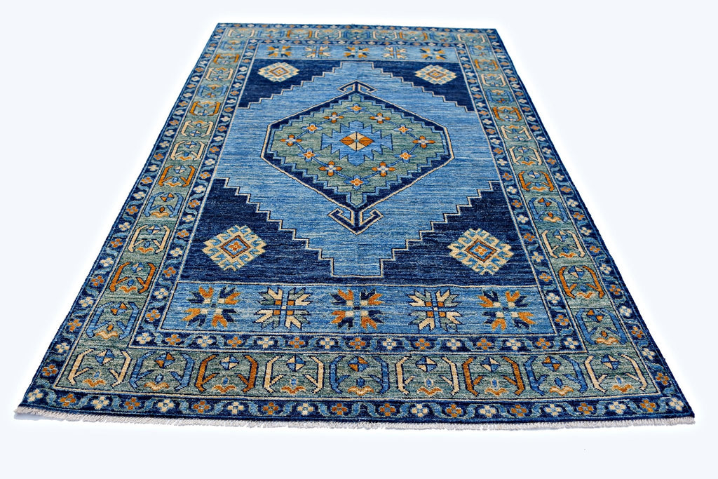 Handmade Tribal Afghan Rug | 287 x 199 cm | 9'5" x 6'6" - Najaf Rugs & Textile