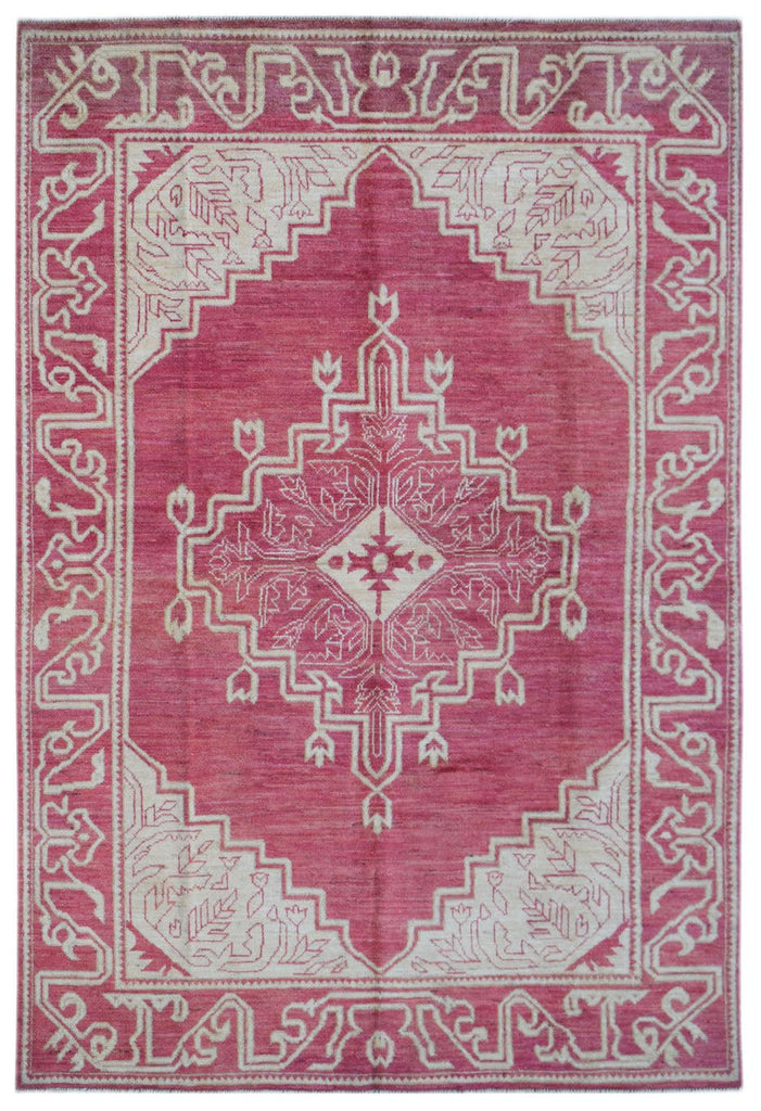 Handmade Tribal Afghan Rug | 292 x 200 cm | 9'7" x 6'7" - Najaf Rugs & Textile