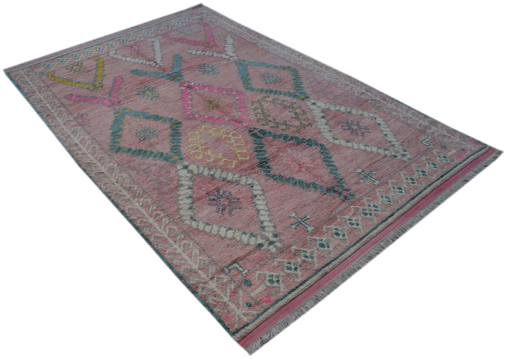 Handmade Tribal Afghan Rug | 298 x 200 cm | 9'9" x 6'7" - Najaf Rugs & Textile