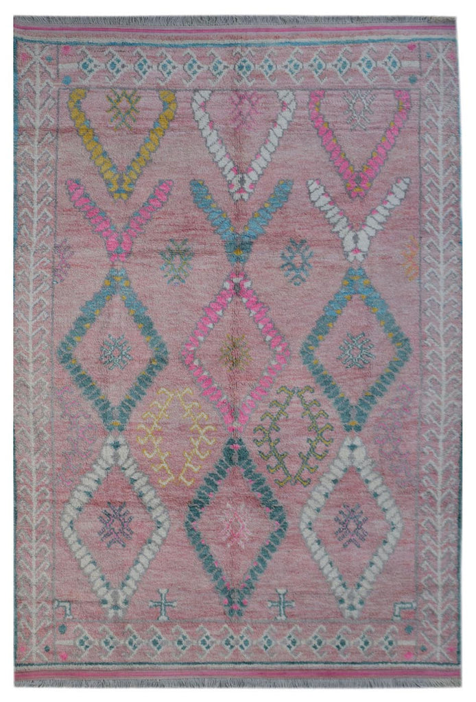 Handmade Tribal Afghan Rug | 298 x 200 cm | 9'9" x 6'7" - Najaf Rugs & Textile