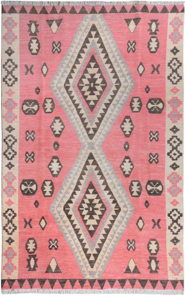 Handmade Tribal Afghan Rug | 302 x 191 cm | 9'9" x 6'2" - Najaf Rugs & Textile