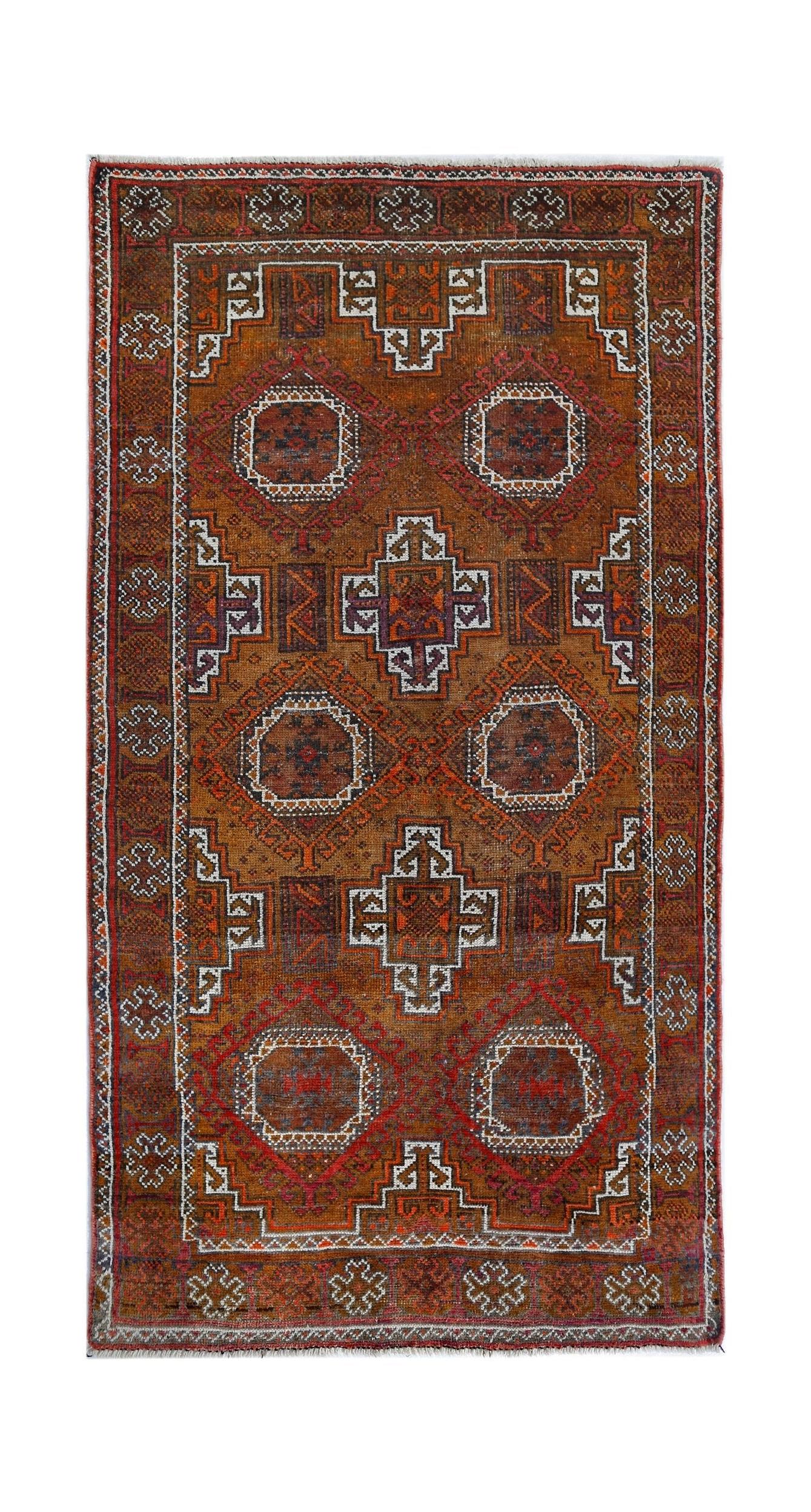 Handmade Tribal Afghan Sarouk Rug | 167 x 90 cm | 5'6" x 2'11" - Najaf Rugs & Textile