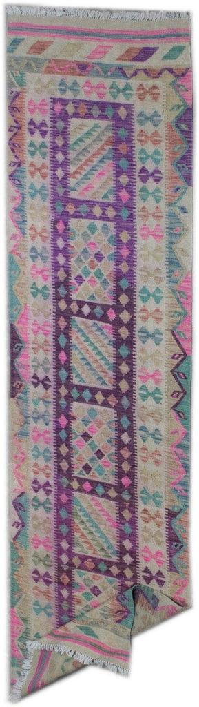 Handmade Tribal Kilim Hallway Runner | 294 x 83 cm - Najaf Rugs & Textile
