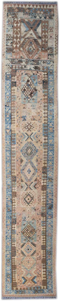 Handmade Tribal Kilim Hallway Runner | 556 x 99 cm - Najaf Rugs & Textile