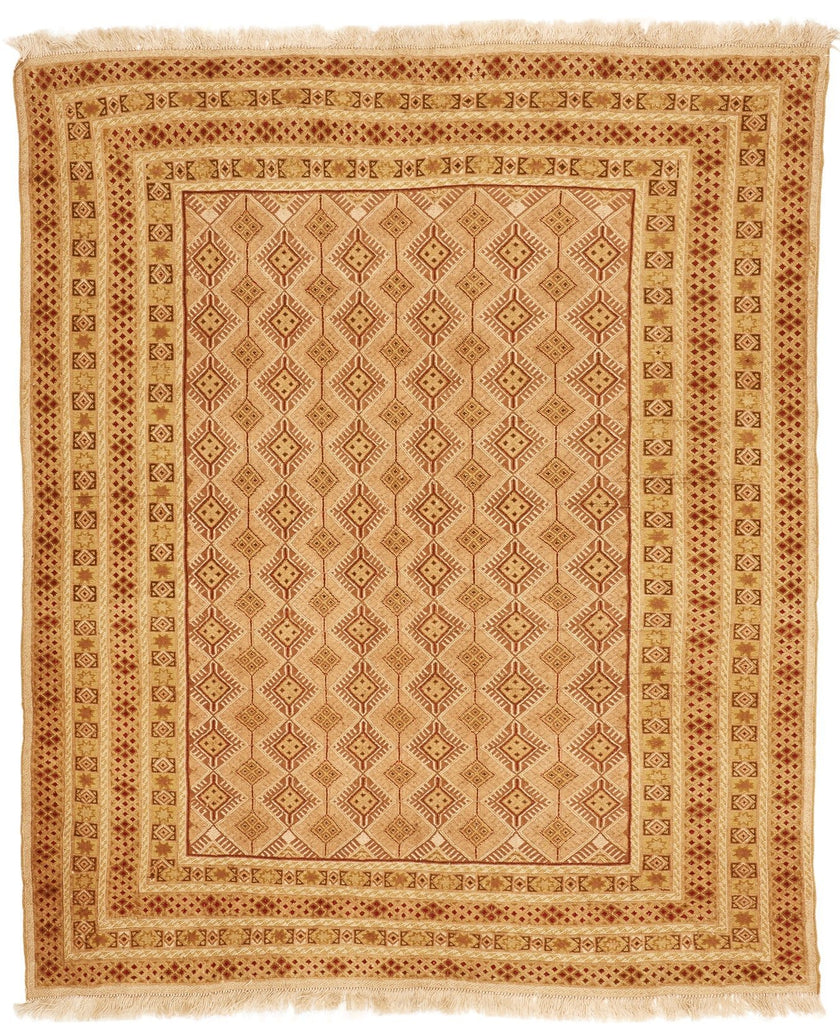 Handmade Tribal Mashwani Rug | 184 x 166 cm | 6' x 5'4" - Najaf Rugs & Textile