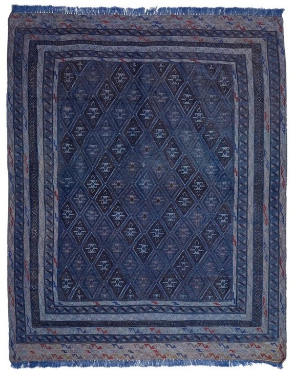 Handmade Tribal Overdyed Mashwani Rug | 174 x 140 cm - Najaf Rugs & Textile