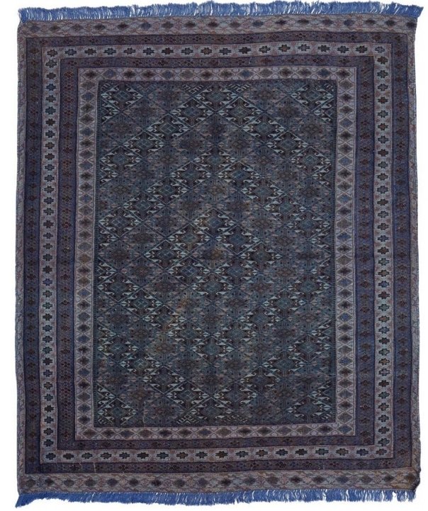 Handmade Tribal Overdyed Mashwani Rug | 176 x 143 cm | 5'7" x 4'6" - Najaf Rugs & Textile