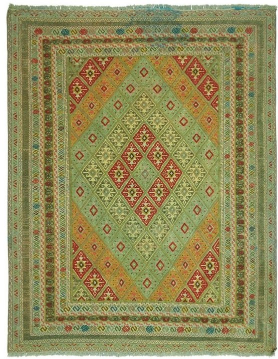 Handmade Tribal Overdyed Mashwani Rug | 190 x 150 cm | 6'2" x 4'9" - Najaf Rugs & Textile