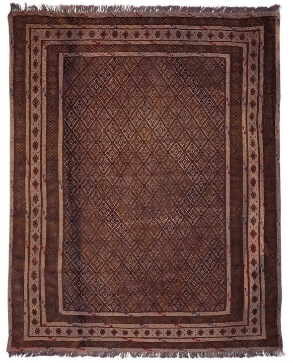 Handmade Tribal Overdyed Mashwani Rug | 193 x 153 cm | 6'33" x 5' - Najaf Rugs & Textile
