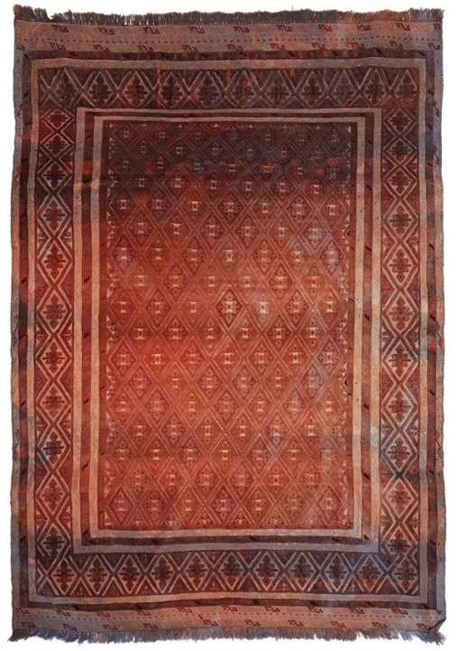 Handmade Tribal Overdyed Mashwani Rug | 198 x 140 cm | 6'5" x 4'5" - Najaf Rugs & Textile