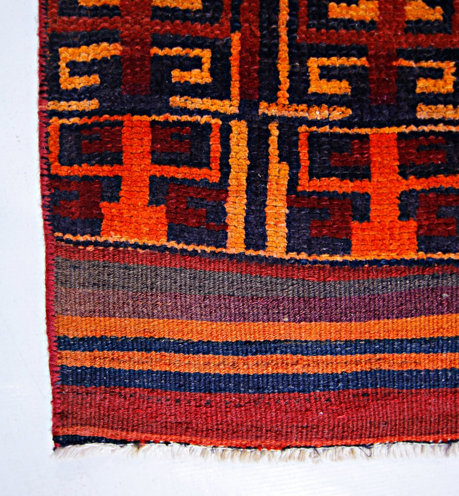Handmade Tribal Patchwork Rug | 190 x 98 cm | 6'3" x 3'2" - Najaf Rugs & Textile