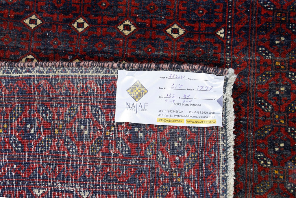 Handmade Tribal Persian Balouch Rug | 162 x 89 cm | 5'4" x 2'11" - Najaf Rugs & Textile