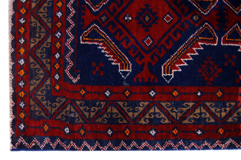 Handmade Tribal Persian Balouch Rug | 173 x 92 cm | 5'8" x 3' - Najaf Rugs & Textile